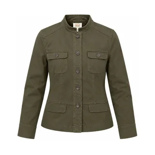 Photo of Talbots 8 Petite Olive Green Utility Jacket Military Safari Field Jacket 