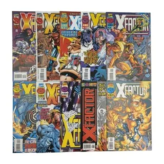 Photo of X-Factor Comic Book Lot Issues 120-129 Marvel 1996 VF to NM Onslaught Sabretooth