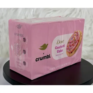 Photo of 4-Pack Dove Crumbl Cookies Limited Edition Beauty Bar CONFETTI CAKE 3.75 oz Bars