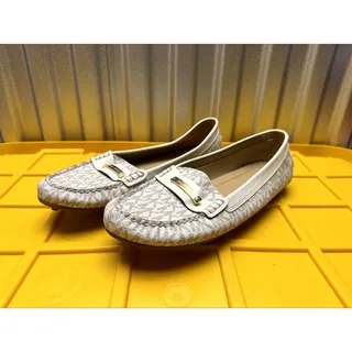 Photo of Michael Kors Loafers White MK Monogram Womens US 11 Slip On Flats Like New