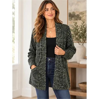 Photo of LULULEMON Merino Wool Cashmere Blend Ribbed Open Cardigan Sweater Size 6
