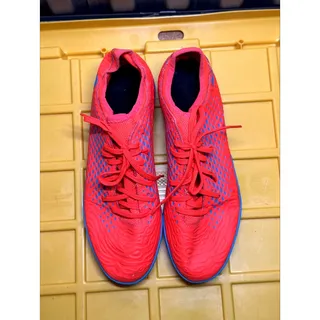 Photo of Puma Future Turf Soccer Shoes Orange Blue Mens US 11.5 Used