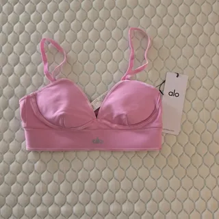 Photo of ALO Yoga Airlift Love Language Bra Candy Heart Pink XS New With Tags