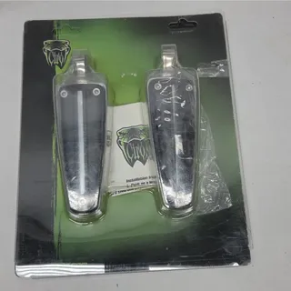 Photo of CIRO 1987-2024 Harley Touring Softail Dyna Rail Foot Pegs W/ Mount Chrome 61002