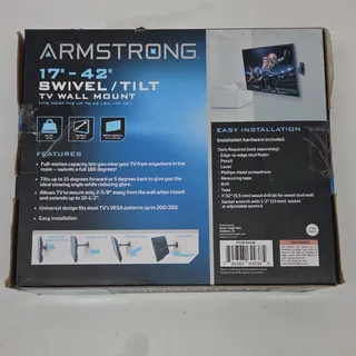 Photo of Armstrong Swivel & Tilt universal TV Wall Mount fits Most 17” to 42” tvs NEW