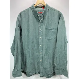 Photo of Izod Green Check Button Down Long Sleeve Shirt Men's Size XXL 2XL