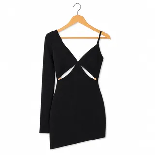 Photo of NBD Tobias Mini Dress in Black NWT Size Small
