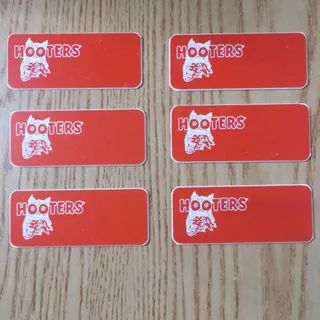 Photo of New Hooters Girl Uniform Blank Name Tag