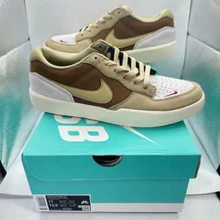 Photo of Nike SB Force 58 Men's Skate Shoes Beige Low Top Lace Up Size 11