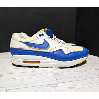 Photo of Nike Air Max 1 SE Windbreaker AO1021-102 White/Blue/Yellow Men's Size 10