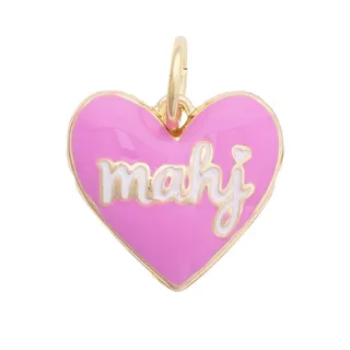 Photo of Mahj Enamel Heart Charm – Lilac