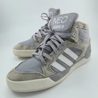 Photo of Adidas BBNEO Raleigh Mid Men's Size 9 G66472 High Top Gray White Sneakers