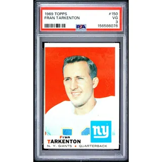 Photo of 1969 Topps #150 Fran Tarkenton PSA 3