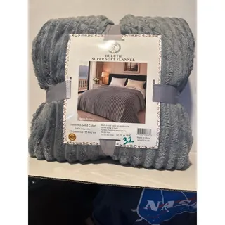 Photo of Duluth Trading Super Soft Flannel Bed Blanket King GRAY