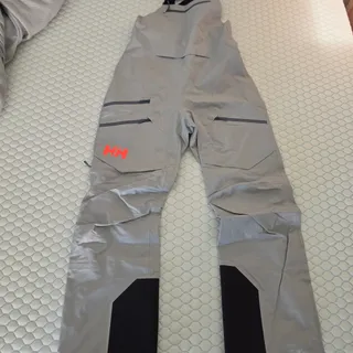 Photo of Helly Hansen Ullr Ridge Infinity Shell Bib Men's M Gray Concrete New Never Worn