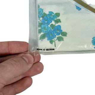 Photo of Jaybee New in Package Set of 2 VTG 100% Cotton White Blue Floral Pillowcases