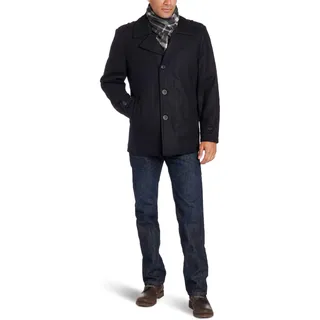 Photo of Michael Kors Men's Monroe Scarf Wool-Blend Coat Black Size XL New