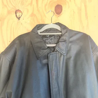 Photo of Caribou Creek 100% Leather Bomber Biker Jacket Men's 3XL