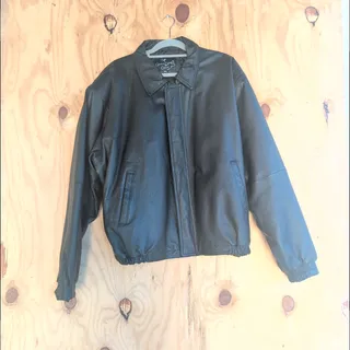Photo of Caribou Creek 100% Leather Bomber Biker Jacket Men's 3XL
