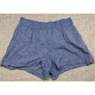 Photo of A New Day Blue Chambray Look Smocked Waist Pull-On Shorts Large