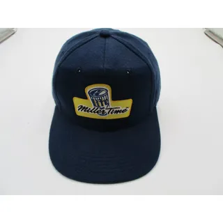 Photo of Miller Time ATT Headwear Hat Cap Strap Back Mens One Size Blue Beer Baseball
