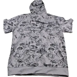 Photo of Ecko Unltd Hoodie Mens XL Gray Floral Graphic Short Sleeve Fleece Pullover