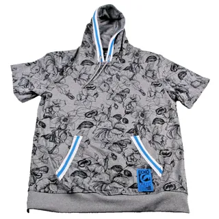Photo of Ecko Unltd Hoodie Mens XL Gray Floral Graphic Short Sleeve Fleece Pullover