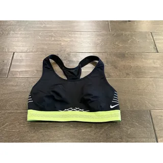 Photo of Nike Pro Womens Black 360° Support Sports Bra Training Gym Size XS 805200-010