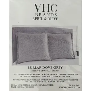 Photo of VHC Brands April & Olive Burlap Dove Grey