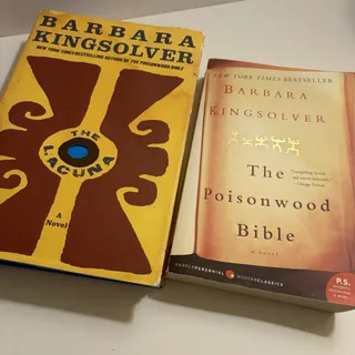 Photo of Lot of 2 Barbara Kingsolver: The Lacuna (1st Ed) & The Poisonwood Bible HC