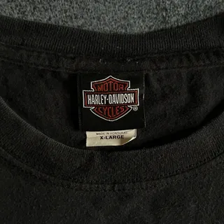 Photo of Harley Davidson Tee XLarge Faded Black Skull Bartels Los Angeles Biker