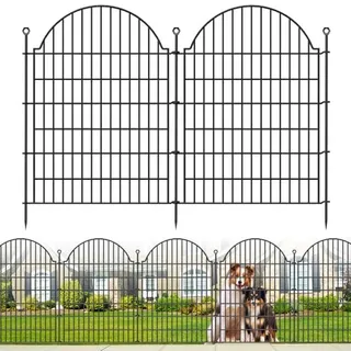 Photo of 10 Panels No Dig Decorative Outdoor Garden Fence, 40in(H) x23.6ft(L)