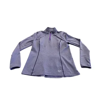 Photo of Mountain Hardwear Womens Purple Stretch 1/4 Zip Fleece Long Sleeve Size L OL5048
