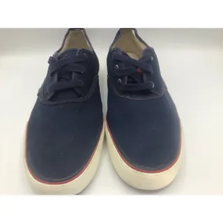 Photo of Polo Ralph Lauren Morray Mens Size 16D Navy Blue Canvas Low Top Sneakers 13297