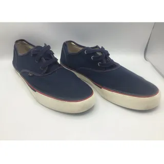 Photo of Polo Ralph Lauren Morray Mens Size 16D Navy Blue Canvas Low Top Sneakers 13297