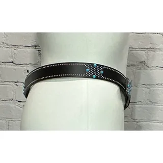 Photo of Torrid Women's Black Studded Western Belt (Size 1)  