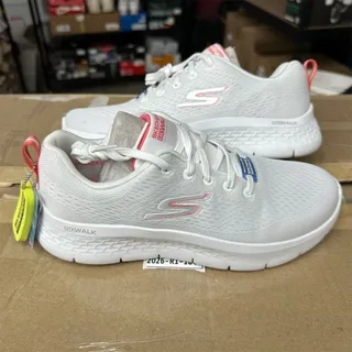 Photo of Skechers GOwalk Flex White Coral Sneakers | Women's 8.5 | New Without Tags/Box