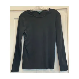 Photo of Ralph Lauren long sleeved black tee Large, 100% Cotton