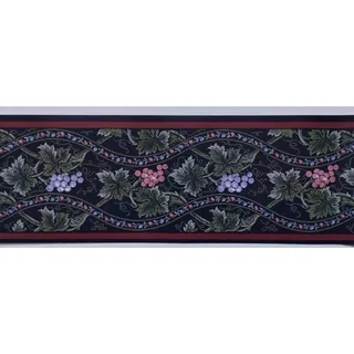 Photo of York Decorative Wall Border - Grape Leaves - Grapes 5 yds - Pre-pasted
