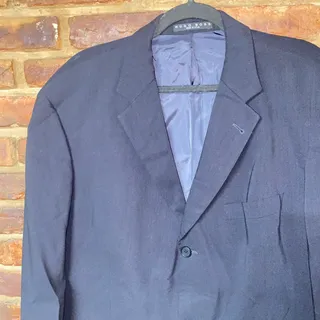 Photo of BOSS Hugo Boss Navy Blue Einstein Beta 3-Button Sports Coat Men's Size 44L