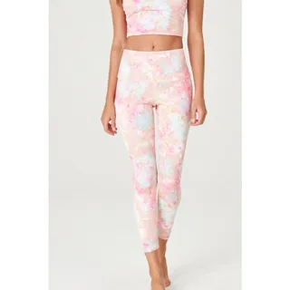 Photo of Onzie High Rise Rosé All Day Legging Tie Dye Pink Large NWT